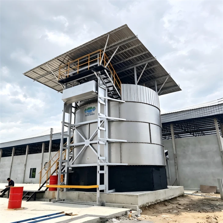 Stainless Steel Organic Fertilizer Compost Tank For Pig Manure Treatment factory